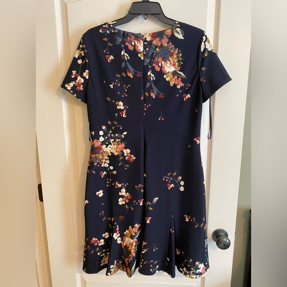 NEW Lauren Ralph Lauren Navy Blue Dress - Size 10 - Picture 2 of 8